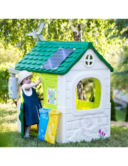 Feber Domek ogrodowy Eco Karmnik Segregacja Odpadów Imitacja Panelu Słonecznego