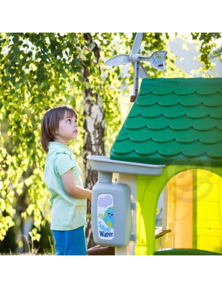 Feber Domek ogrodowy Eco Karmnik Segregacja Odpadów Imitacja Panelu Słonecznego