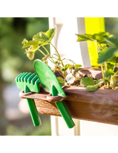 Feber Domek ogrodowy Eco Karmnik Segregacja Odpadów Imitacja Panelu Słonecznego