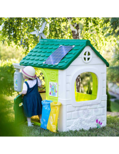 Feber Domek ogrodowy Eco Karmnik Segregacja Odpadów Imitacja Panelu Słonecznego