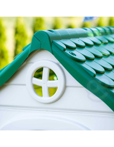 Feber Domek ogrodowy Eco Karmnik Segregacja Odpadów Imitacja Panelu Słonecznego