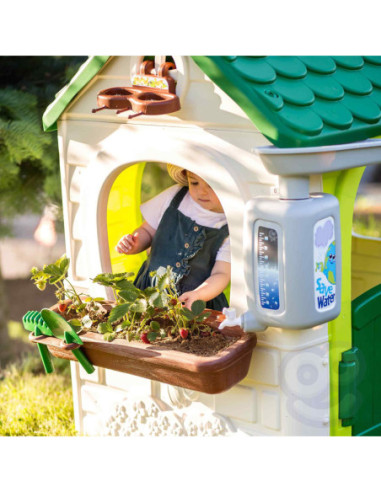 Feber Domek ogrodowy Eco Karmnik Segregacja Odpadów Imitacja Panelu Słonecznego