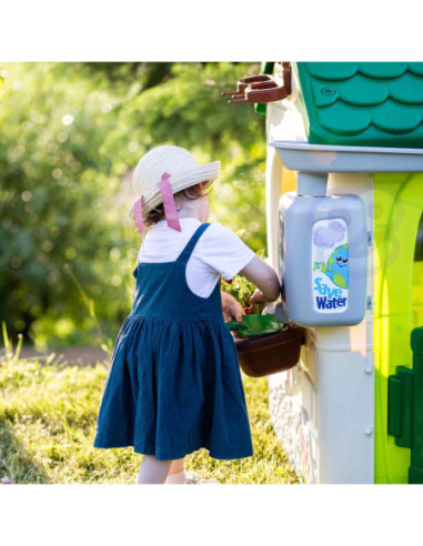 Feber Domek ogrodowy Eco Karmnik Segregacja Odpadów Imitacja Panelu Słonecznego