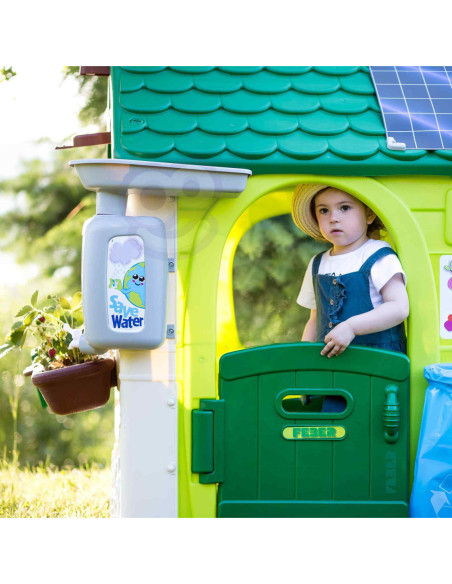 Feber Domek ogrodowy Eco Karmnik Segregacja Odpadów Imitacja Panelu Słonecznego