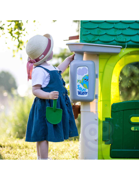 Feber Domek ogrodowy Eco Karmnik Segregacja Odpadów Imitacja Panelu Słonecznego