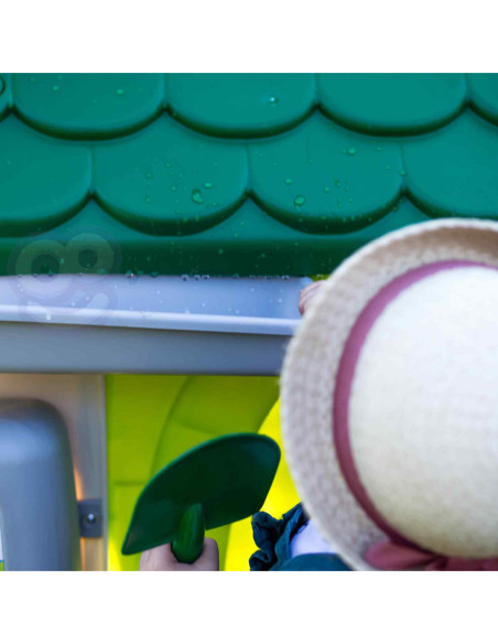 Feber Domek ogrodowy Eco Karmnik Segregacja Odpadów Imitacja Panelu Słonecznego