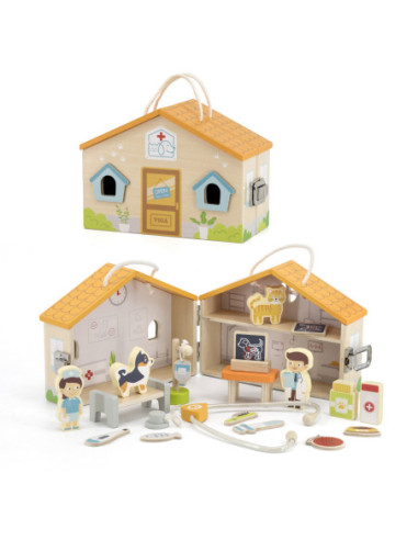 VIGA Drewniana Klinika dla zwierząt Szpital Weterynarz