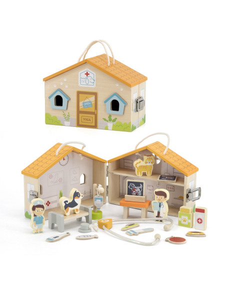 VIGA Drewniana Klinika dla zwierząt Szpital Weterynarz