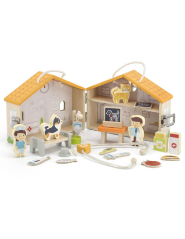 VIGA Drewniana Klinika dla zwierząt Szpital Weterynarz