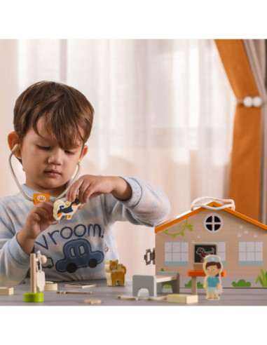 VIGA Drewniana Klinika dla zwierząt Szpital Weterynarz