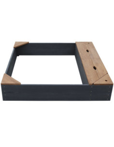 AXI Drewniana Piaskownica ze Schowkiem na Akcesoria i Miejscem do Siedzenia 2