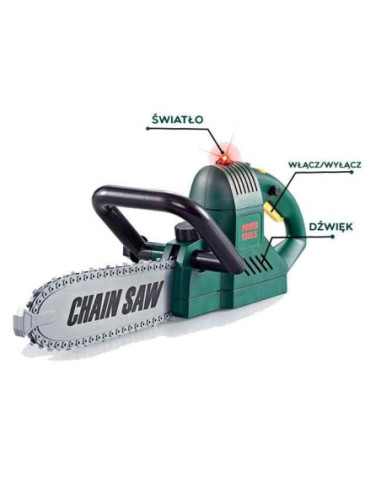 WOOPIE Duża Piła Łańcuchowa Zestaw Narzędzi Kask Okulary Rękawiczki