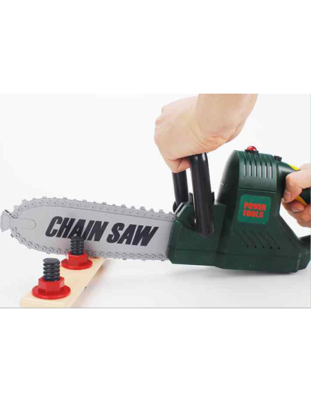 WOOPIE Duża Piła Łańcuchowa Zestaw Narzędzi Kask Okulary Rękawiczki