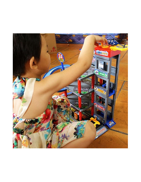 WOOPIE Wielopoziomy Parking Garaż Myjnia Auta Helikopter + Akc.