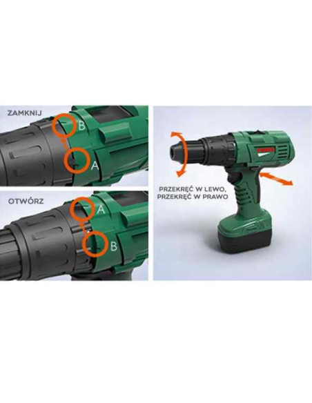 WOOPIE Duża Skrzynka z Narzędziami dla Dzieci Zestaw Majsterkowicza Wkrętarka