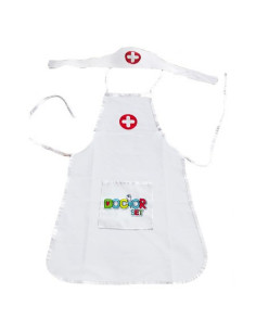 WOOPIE Strój Pielęgniarki Kitel Fartuszek z Czepkiem Pielęgniarki