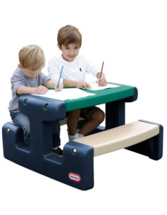 Little Tikes Stolik Piknikowy dla Dzieci Niebiesko-Zielony do Ogrodu