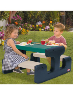 Little Tikes Stolik Piknikowy dla Dzieci Niebiesko-Zielony do Ogrodu 2