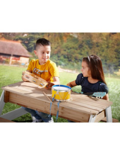 AXI Stół Piknikowy Nick z Ławką i Parasolem oraz Pojemnikami na Wodę/Piasek 2