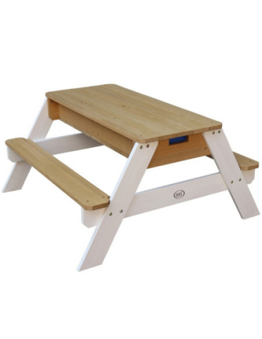 AXI Stół Piknikowy Nick z Ławką i Parasolem oraz Pojemnikami na Wodę/Piasek