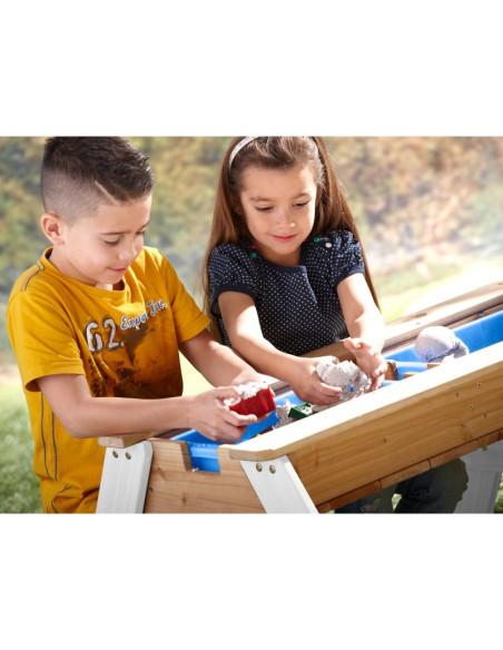 AXI Stół Piknikowy Nick z Ławką i Parasolem oraz Pojemnikami na Wodę/Piasek