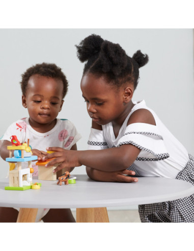 VIGA Zwierzęta Domowe Drewniany Plac Zabaw Zestaw