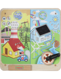 MASTERKIDZ Tablica Edukacyjna Energia Odnawialna i Nieodnawialna