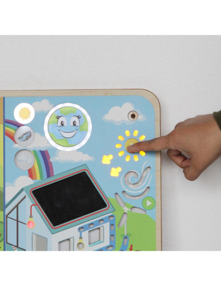 MASTERKIDZ Tablica Edukacyjna Energia Odnawialna i Nieodnawialna