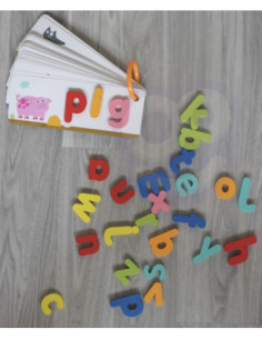 TOOKY TOY Puzzle Alfabet Nauka Literek Słów Zwierzątka 57 el. 2