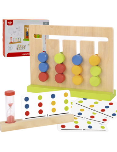 TOOKY TOY Gra Logiczna Układanka na Czas Kolory 30 Wzorów