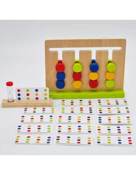 TOOKY TOY Gra Logiczna Układanka na Czas Kolory 30 Wzorów