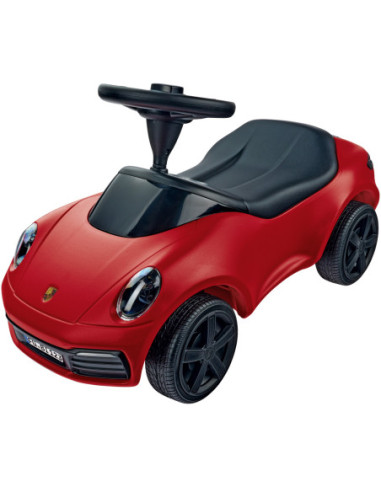 BIG Czerwony Jeździk Porsche 911 Klakson Ciche Koła