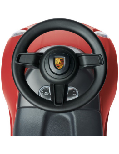 BIG Czerwony Jeździk Porsche 911 Klakson Ciche Koła