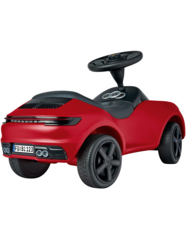 BIG Czerwony Jeździk Porsche 911 Klakson Ciche Koła