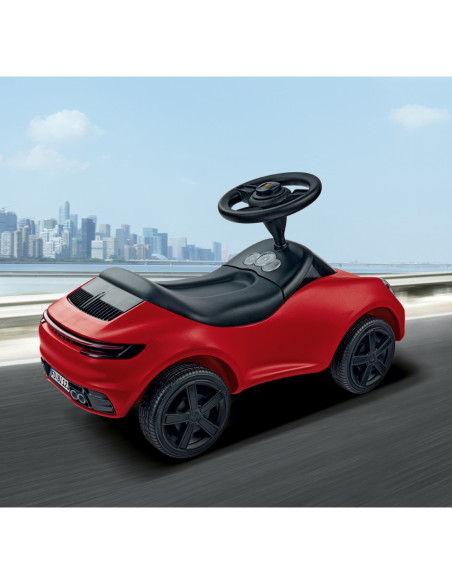 BIG Czerwony Jeździk Porsche 911 Klakson Ciche Koła