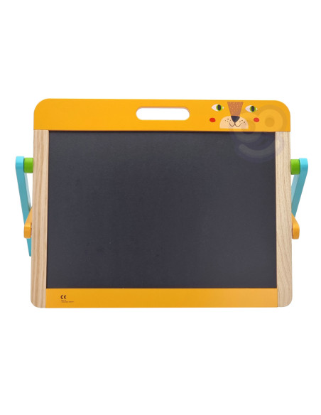 TOOKY TOY Tablica Edukacyjna 2w1 Magnetyczna Kredowa dla Dzieci Magnesy Gąbka 6 el.