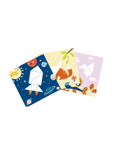 TOOKY TOY Puzzle Tangram Układanka dla Dzieci Nauka Kształtów Figury Kształty 18el.