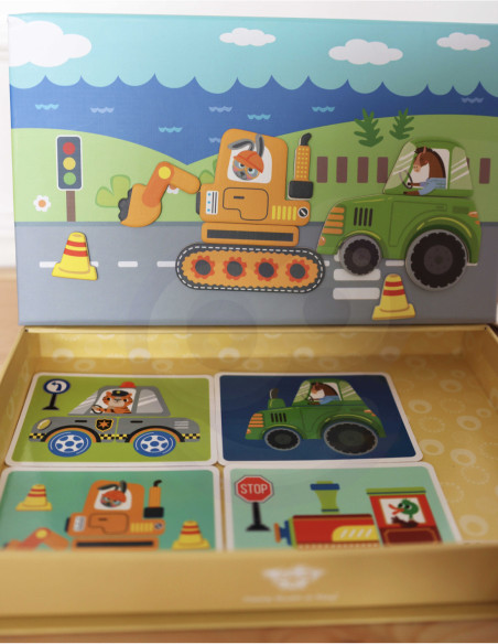 TOOKY TOY Układanka Edukacyjna Magnetyczne Pudełko dla Dzieci 80 el.