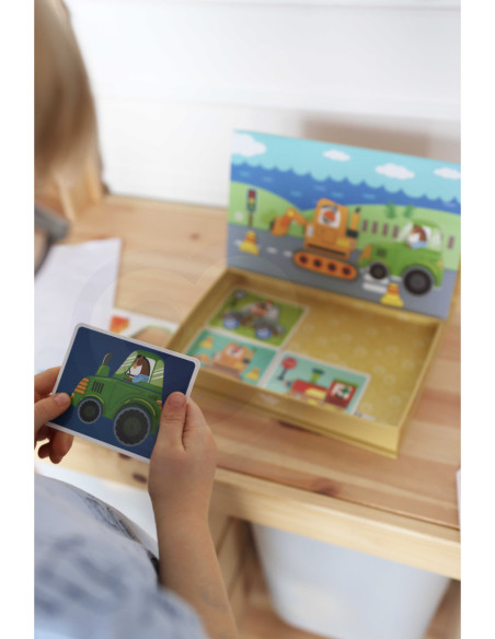 TOOKY TOY Układanka Edukacyjna Magnetyczne Pudełko dla Dzieci 80 el.