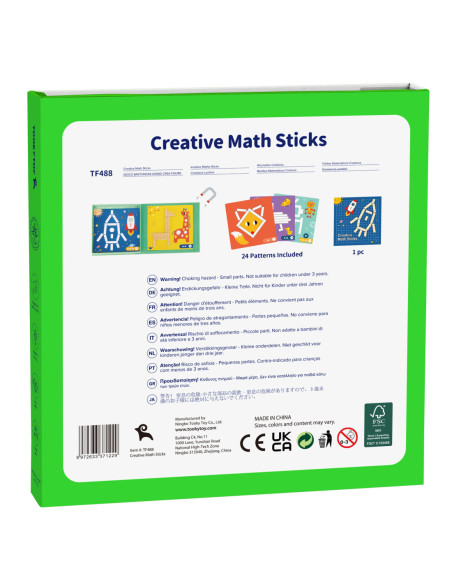 Tooky Toy Układanka Gra Logiczna Łamigłówki Klocki Magnetyczne dla Dzieci 49 el.