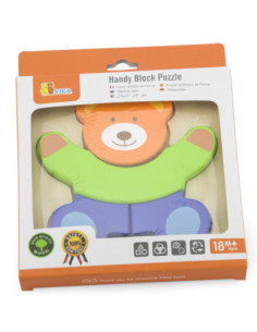 VIGA Pierwsze drewniane Puzzle maluszka Biedronka 2