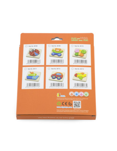 VIGA Pierwsze drewniane Puzzle maluszka Motylek