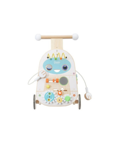 CLASSIC WORLD Chodzik Pchacz 4w1 Robot Walker dla Dzieci Ksylofon Lustro Sorter