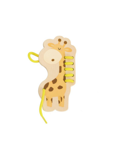 CLASSIC WORLD Drewniana Sznurowanka Przeplatanka Nawlekanka Zwierzątka Afryka 10 el.