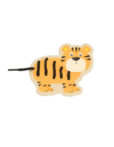 CLASSIC WORLD Drewniana Sznurowanka Przeplatanka Nawlekanka Zwierzątka Afryka 10 el.