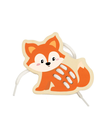 CLASSIC WORLD Drewniana Sznurowanka Przeplatanka Nawlekanka Zwierzątka Afryka 10 el.