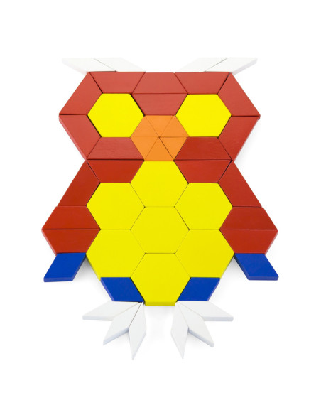 VIGA Drewniane Klocki Płaskie w wiaderku 250 elementów