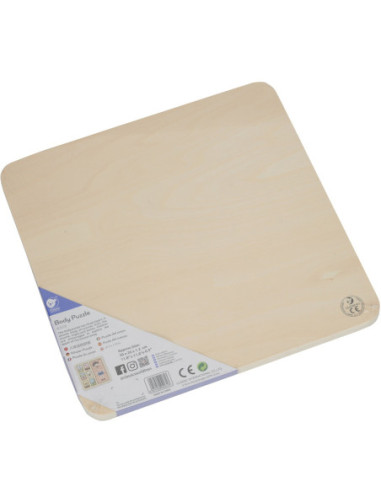 CLASSIC WORLD Tablica Edukacyjna Ciało Ludzkie Układanka Klocki Puzzle dla Dzieci Dopasuj 19 el.