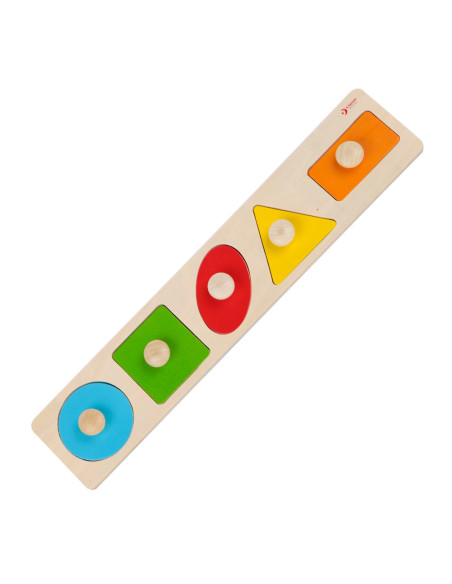 CLASSIC WORLD Układanka dla Dzieci Nauka Kształtów Figur Kolorów 7 el.