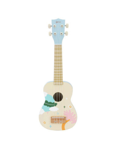 CLASSIC WORLD Drewniane Ukulele Gitara dla Dzieci Niebieskie